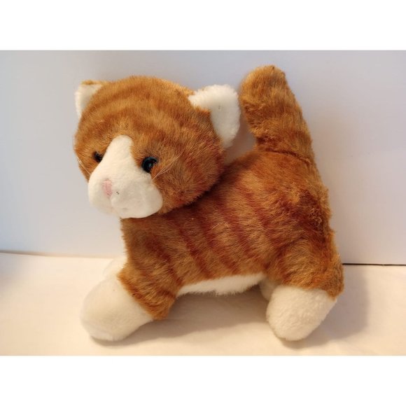 Vintage Applause 1987 Standing Orange Tabby 8" Plush Toy - Picture 1 of 2